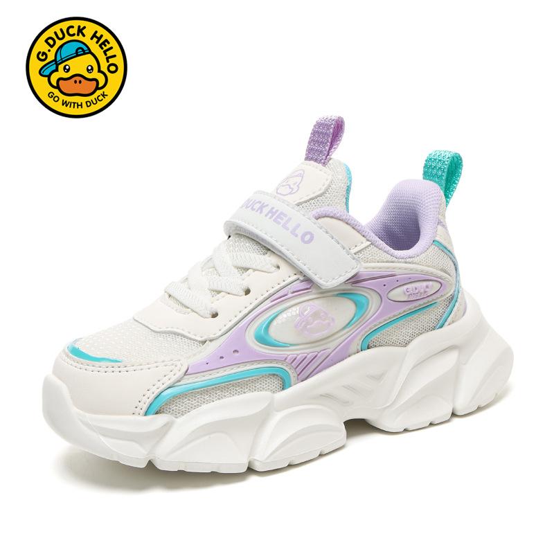 Little Yellow Duck Classmate Boys and Girls 25 Spring and Autumn Breathable Double Mesh Soft Bottom Casual Lightweight Children's Sneakers Spot