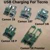 For Tecno Camon 18 USB Charging Dock Port Socket Jack Plug Connector Charge Board Flex Cable For Camon 18 18i 18T P Premier 18P