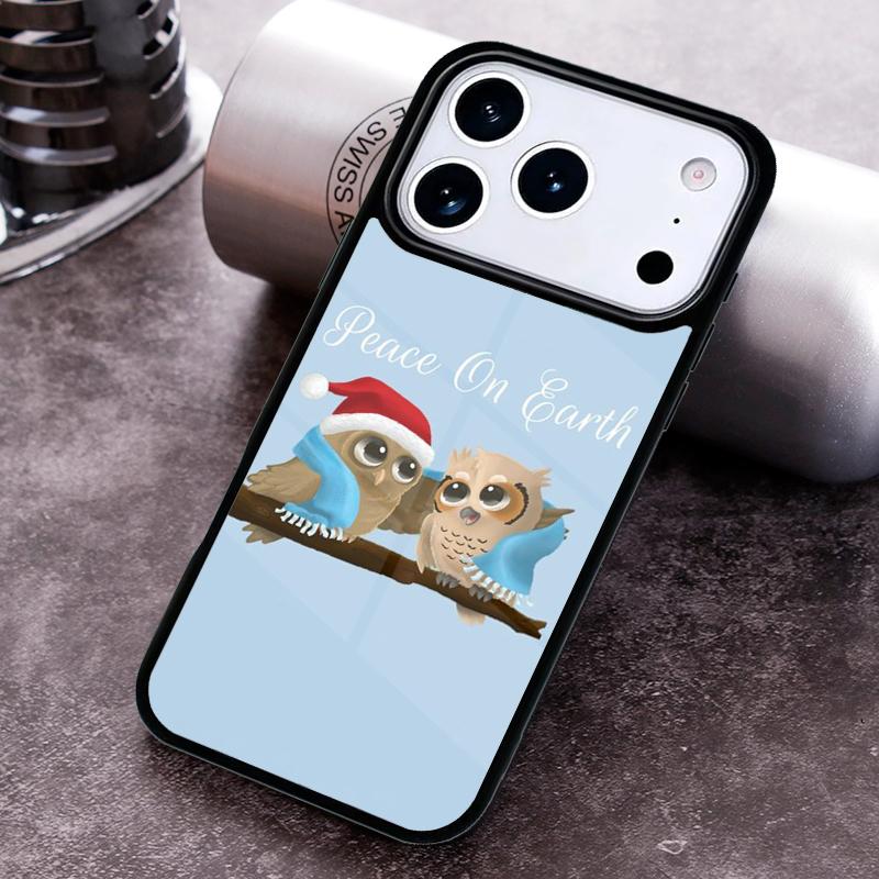 Christmas Owl Phone Case For iPhone 17 16 15 14 13 12 11 Pro Max Plus 17Air Soft Silicone Cover