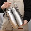 Drum-Shaped Stainless Steel Insulated Lunch Box