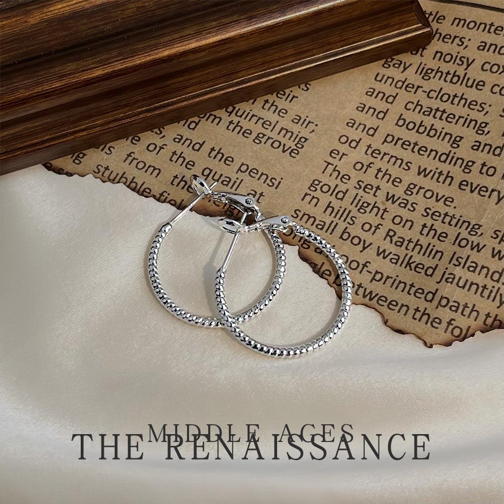 Средневековые серьги с витым узором, элегантные, универсальные, преувеличенные, большие серьги, серьги, серьги