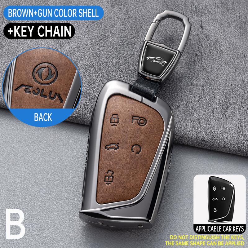 

Car Key Case For Dongfeng Motor Fengshen Aeolus G59 Gs Ev500 Dfsk Car-Styling Remote Cover Shell Keychain Holder Fob Accessories key case for Aeolus
