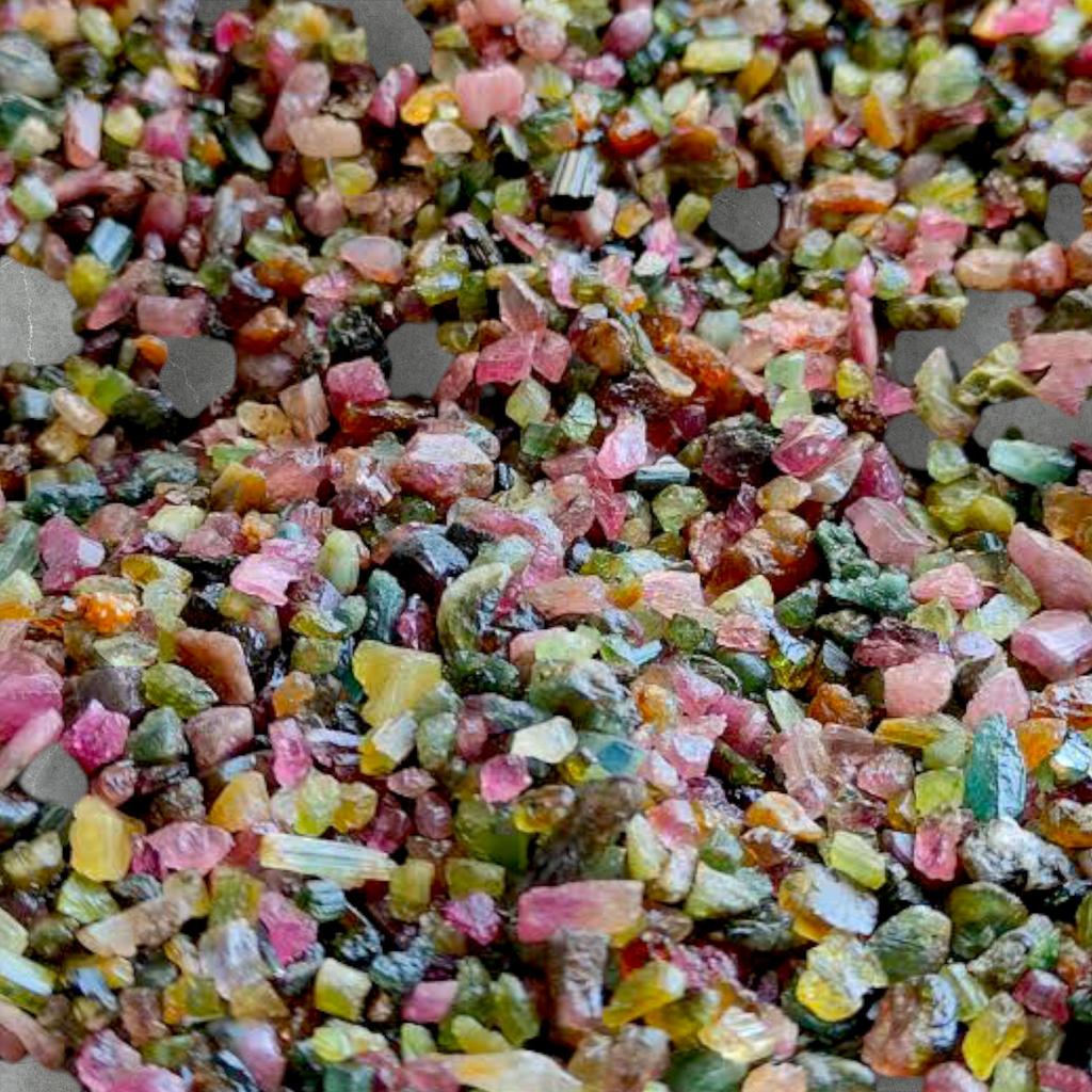 Multi Tourmaline Gemstone Rough, Rough Minerals Untreated Rough, 4-10 MM Size Rough. Multi Tourmaline Rough Gemstone For Jewelry Making.