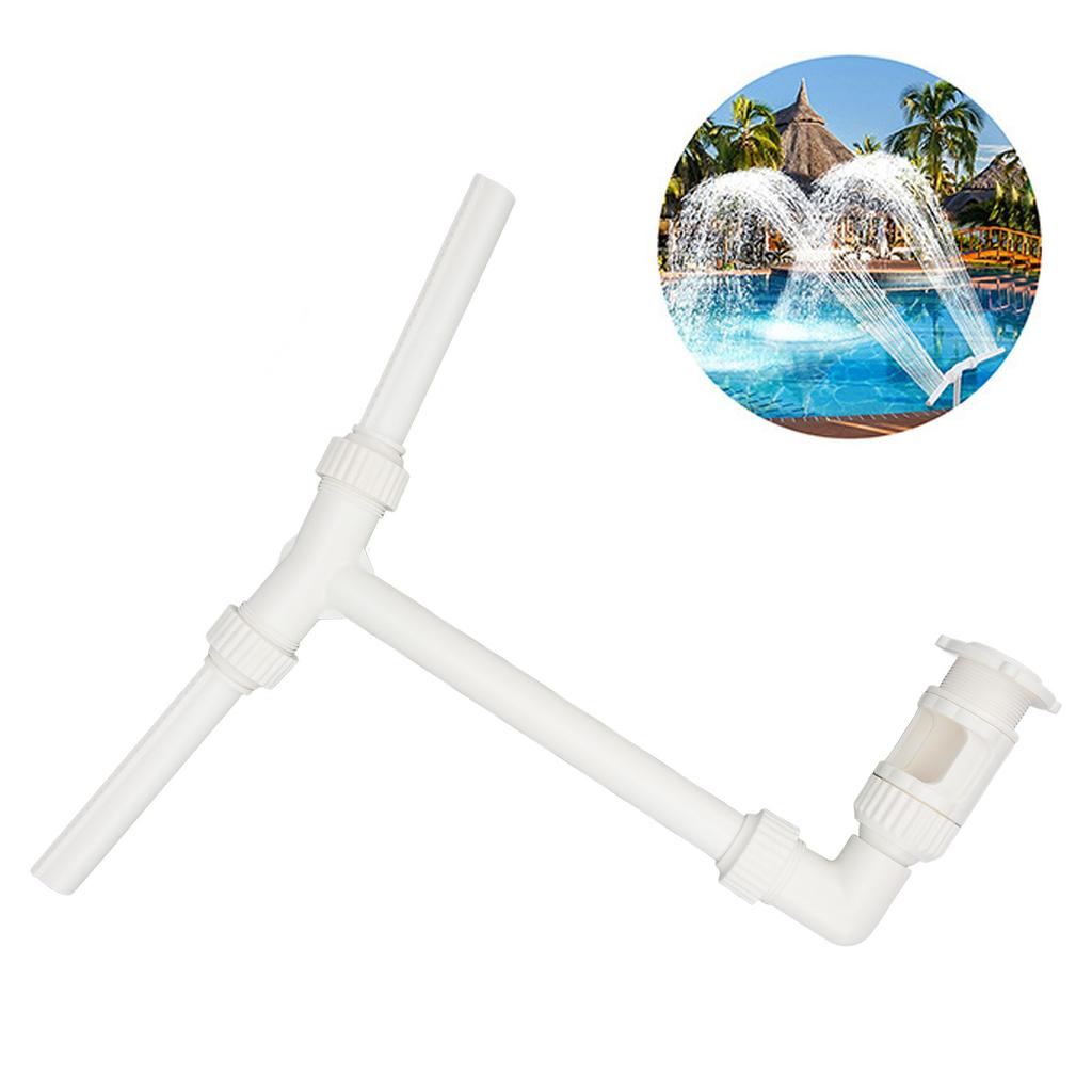 Swimmingpool Wasserfall Brunnen Sprühwasser Doppel-Spa Spaß Sprinkler Garten Hof Dekoration Innen Außen Zubehör