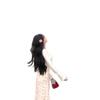 Holiday Style Waist and Thin Pure Desire Wind Sweet Floral Suspender Dress + Cardigan Two-piece Suit Women's Spring and Summer