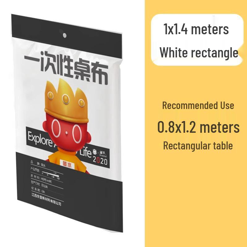 Thickened Disposable Plastic Tablecloth for New Year, Wedding, Banquet, or Round Table