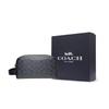 Coach Coated Canvas With Calfskin Travel Storage Bag Trumpets Mens Black