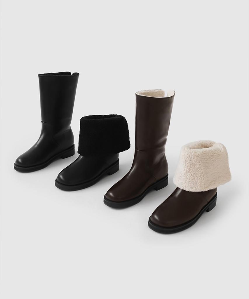 Sappun Vendor Fur-Lined Mid-Calf Boots (3.5Cm)