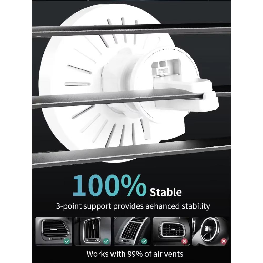Magnetic Wireless Car Charger Air Vent Phone Holder Stand for IPhone 17 16 Pro Max 15 14 13 12 Fast Charging Cellphone Bracket