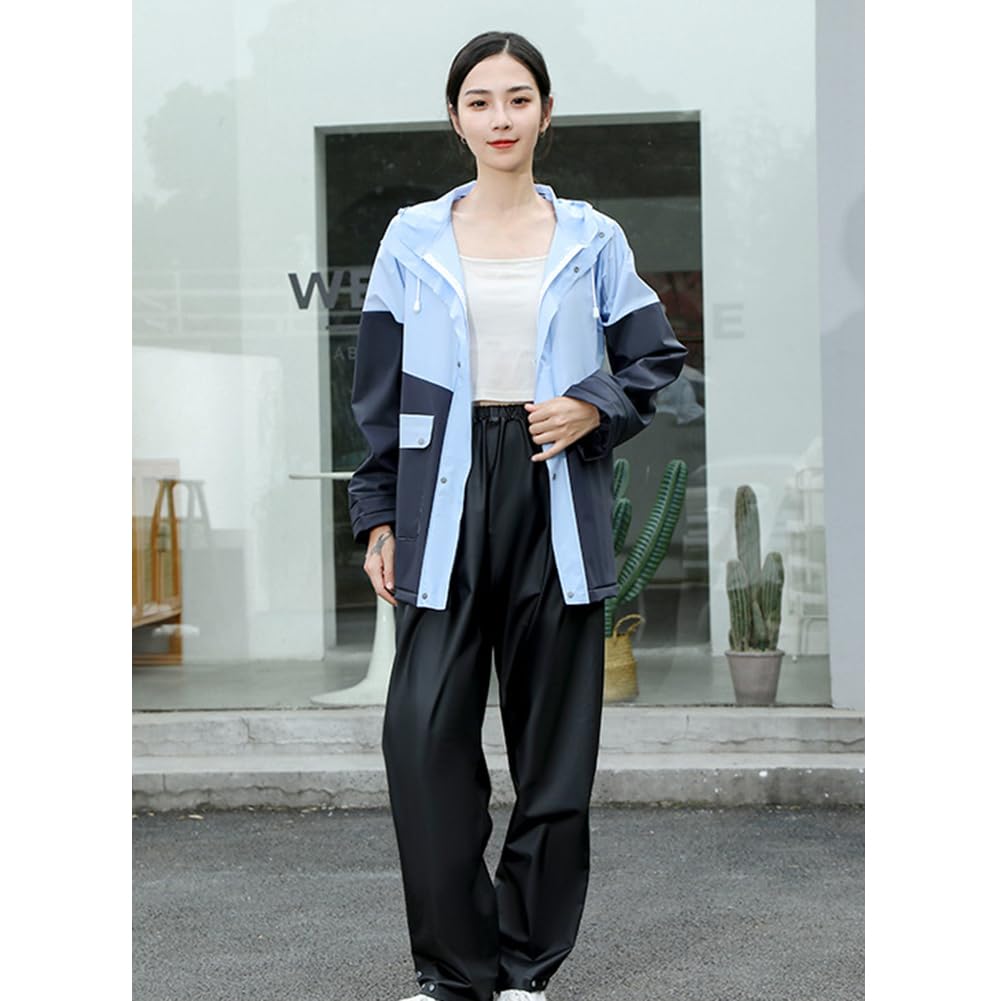 Rain Top and Rain Jacket Detachable Rain Transparent Reflective Rainy Season Gift [MTKCNTL] Suit, Bottom, Women's Rainwear, Cycling, Men's,