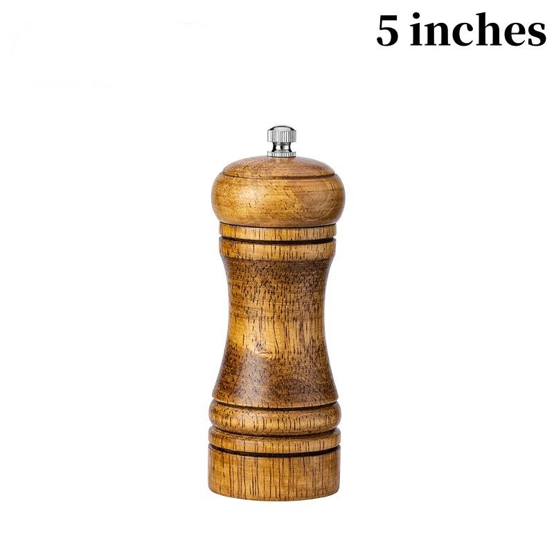

5 8 10 мельница для соли и перца, твердая деревянная мельница для специй и перца с мощной регулируемой керамической мельницей кухонные принадлежности для приготовления пищи