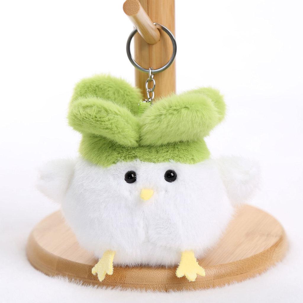 Garlic Plush Bird Doll Keychain With Sound Design For Gift And Personal Use