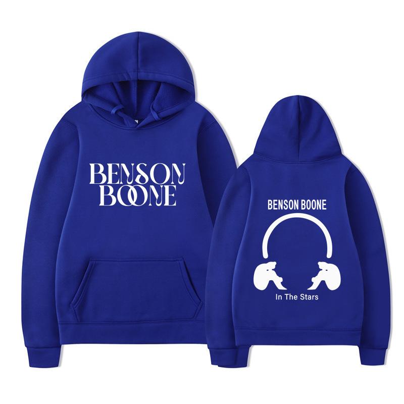 Hooded Sweater Harajuku Funny Benson Boone Sweater, Long Sleeve Men's and Women's Pullover Spot