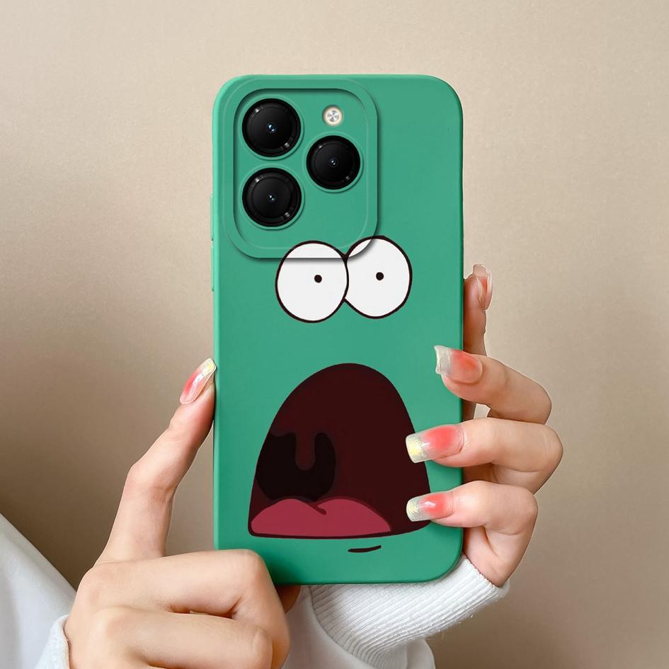 Phone Case For Itel RS4 Infinix GT 20 Pro Hot 40 Zero 30 Note 40 Pro+ 5G Back Cover Lovely Dinosaur Screen Protector Matte Liquid Soft Silicone Bumper