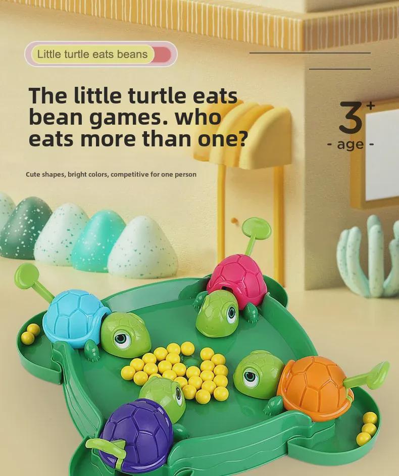 Children's Turtle Bean Eating Game - Interactive Parent-Child Educational Toy for Multiplayer Fun