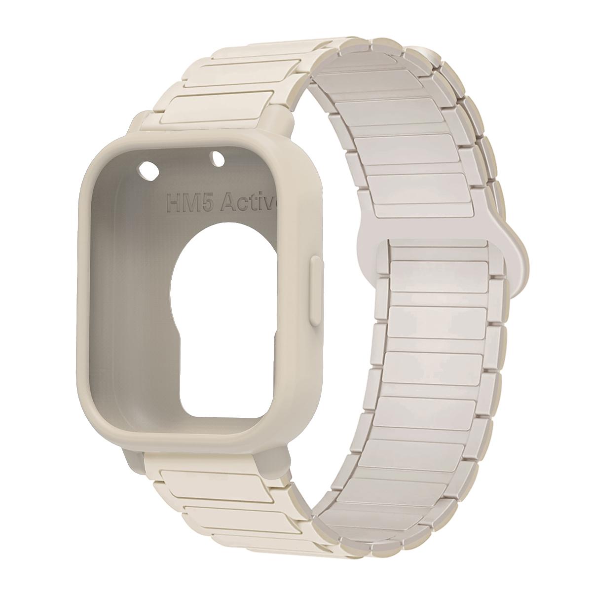 

Захисний чохол+силіконовий ремінець для Xiaomi Redmi Watch 5 active/5 Lite Повний захист екрану ТПУ М який чохол та магнітний спортивний ремінець Redmi Watch 5 Lite
