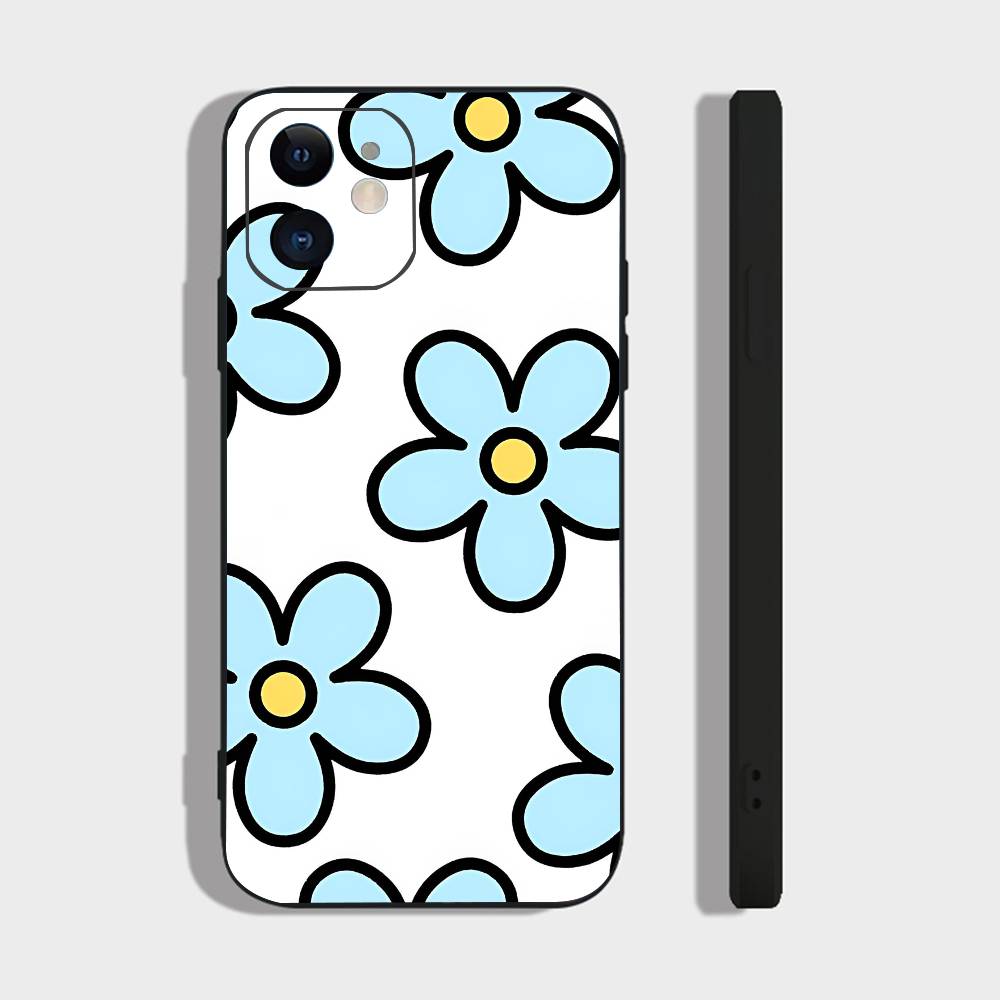 Flower Art For Iphone 17 Air 16 Pro Max 15 14 13 Full Cover Anti-Shock MagSafe Cover