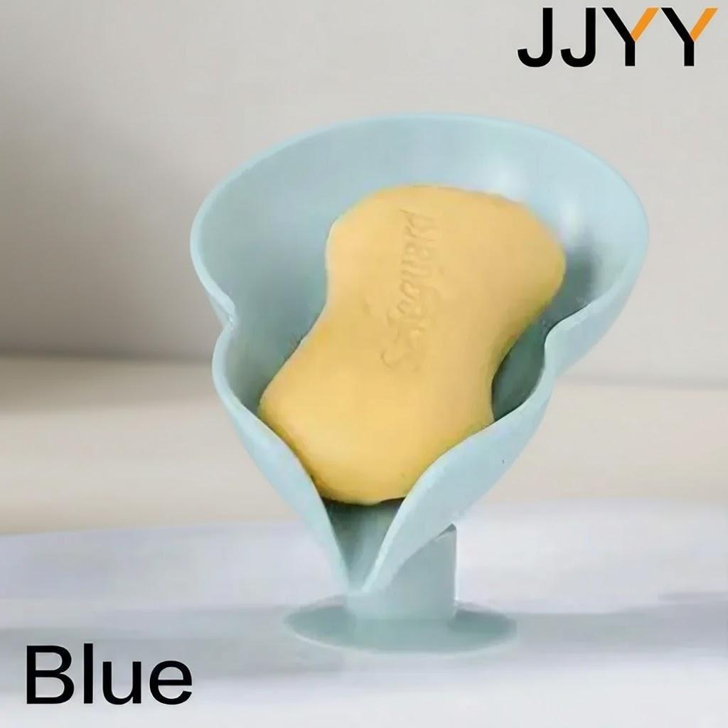

Leaf Shaped Automatic Drainage Bathroom Organizer Shower Sink Countertop Soap Dish Home Decor синій