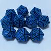 10 pezzi/lotto Dadi Poliedrici 20 Facce Set di Dadi Digitali Vintage D4 D6 D8 D10 D12 D% D20 per TRPG Intrattenimento Festa Gioco da Tavolo Dadi
