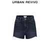 UR 2025 Women's Washed Blue Denim Shorts