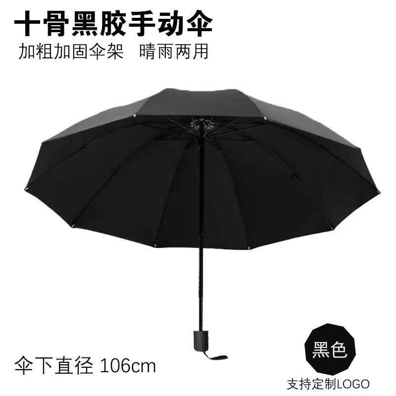 Umbrella Logo Printing Pattern Advertising Umbrella Fixed Parasol Sunscreen Vinyl UV Protection Folding Umbrella