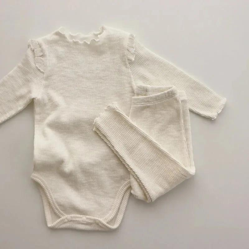 Spring Autumn Infant Clothing Suit Cotton Long Sleeve Bodysuit + Leggings Newborn Boy Girl Clothing