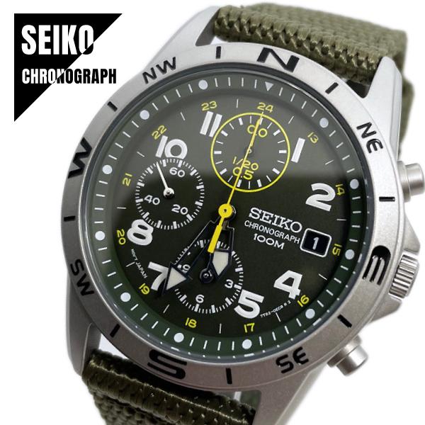 SEIKO hronogrāfs Japānas tekstila pulkstenis SND377R