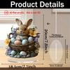 Rabbit and Easter egg tabletop decora made of acrylic is suitable for Easter and daily home decora. Gifts for family and friends