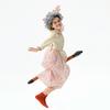 Costumi per bambini di Halloween scuola 100 giorni vestito da nonna divertente costume da vecchia signora vestito floreale