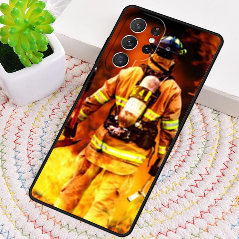Fire Fireman Firefighter Phone Case for Samsung Galaxy Note 10 Pro S26 Ultra S23 S24 FE S25 S21 S22 PLUS Shockproof Cove