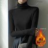 Women's Slim Fit Fleece Turtleneck - Autumn/Winter Long Sleeve Base Layer