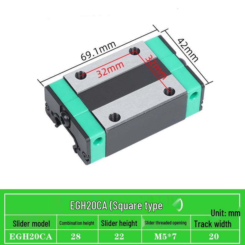 Precision Linear Guide Block Assembly EGH/EGW Series (15-65) CA SC
