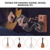 Guitar Wall Mount Hanger Hook Guitar Wall Hook Hanger Solid Sturdy Black Metal Holder Hanger Multifunction Hanger