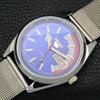 REFURBISHED VINTAGE SEIKO 5 AUTOMATIC 6309A JAPAN MENS BLUE DIAL WATCH a440844-4