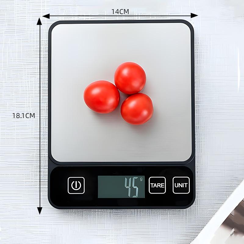 Food Scale 10 Kilograms Digital Kitchen Scale Grams and Ounces 1G Precise Scale Easy to Clean Stainless Steel