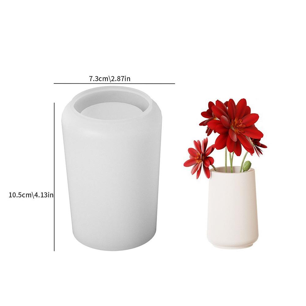 

Crystal Epoxy Vase Silicone Mold Striped Soap Mold DIY Cake Resin Mold Desk Decoration Smooth