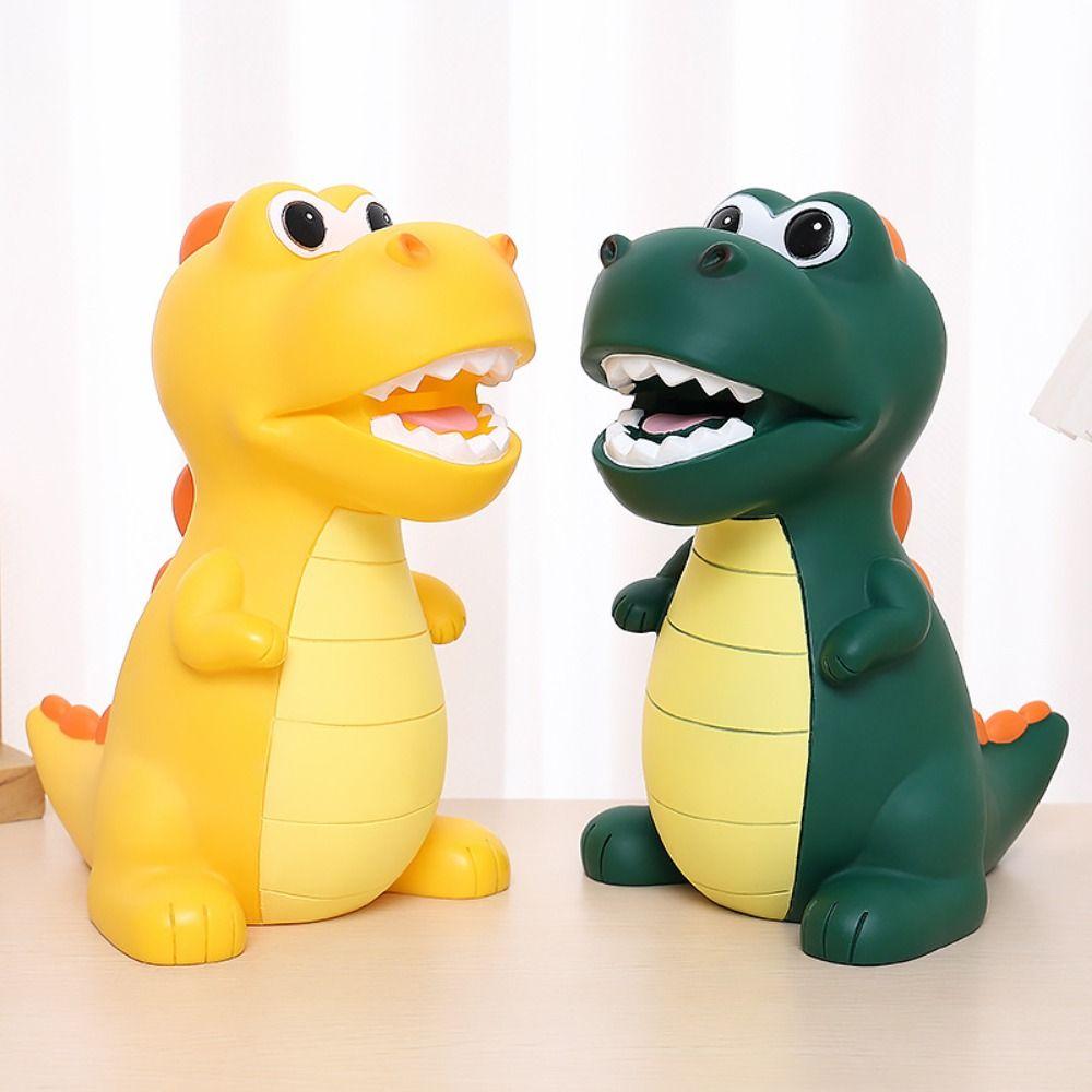Large Capacity Coins Storage Box Anti-fall Coins Money Case Cartoon Dinosaur Piggy Ban  Living Room