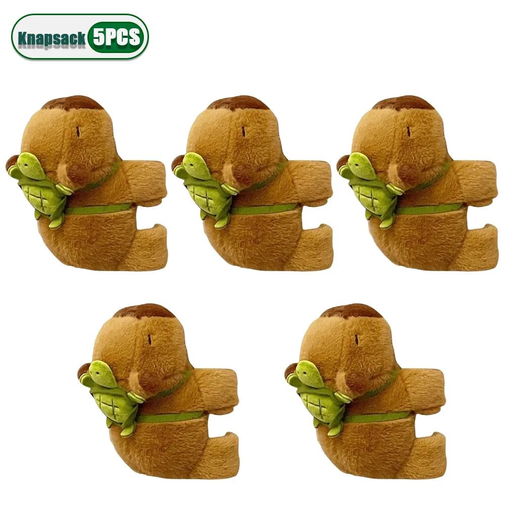1-10PCS Rytanda Capybara Clap Circle Toys  Capybara Plush Hand Ring Fun Pop Circles Kids  Gift Slap Snap Wrap Wristband Bracelet