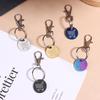 Shopping Trolley Tokens Key Ring With Carabiner Hook Mini Metal Supermarket Cart Remover Coin Label Keychain For Unisex