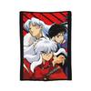 Fox Samurai Japanese Anime Coral Fleece Plush Throw Blanket Inuyashas Blanket for Bed Couch Ultra-Soft Quilt,