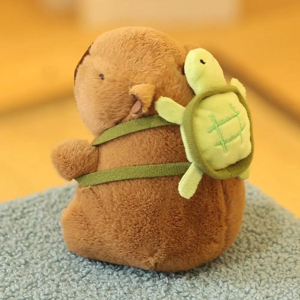 Kawaii Multicolor Capybara Doll Kapibala 10-13cm Water Dolphin Doll Birthday Gift Soft Plush Toy Car Couple