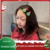 Festive Christmas Tree & Snowman Hair Clip for Kids