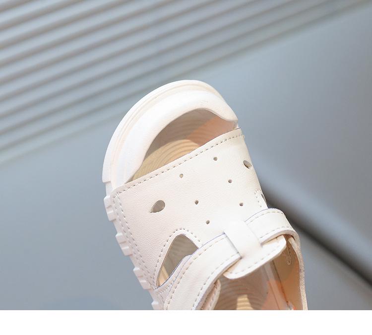 Kids' Versatile Velcro Sandals - Soft Sole Closed-Toe for Boys & Girls Spring/Summer 2025