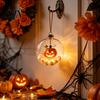 Dormitory Festive Accessory Halloween Glowing Sphere, Lighted Clear Ball Ornament, Cute Witch Seasonal Home Decoration Cat, LED Hanging for