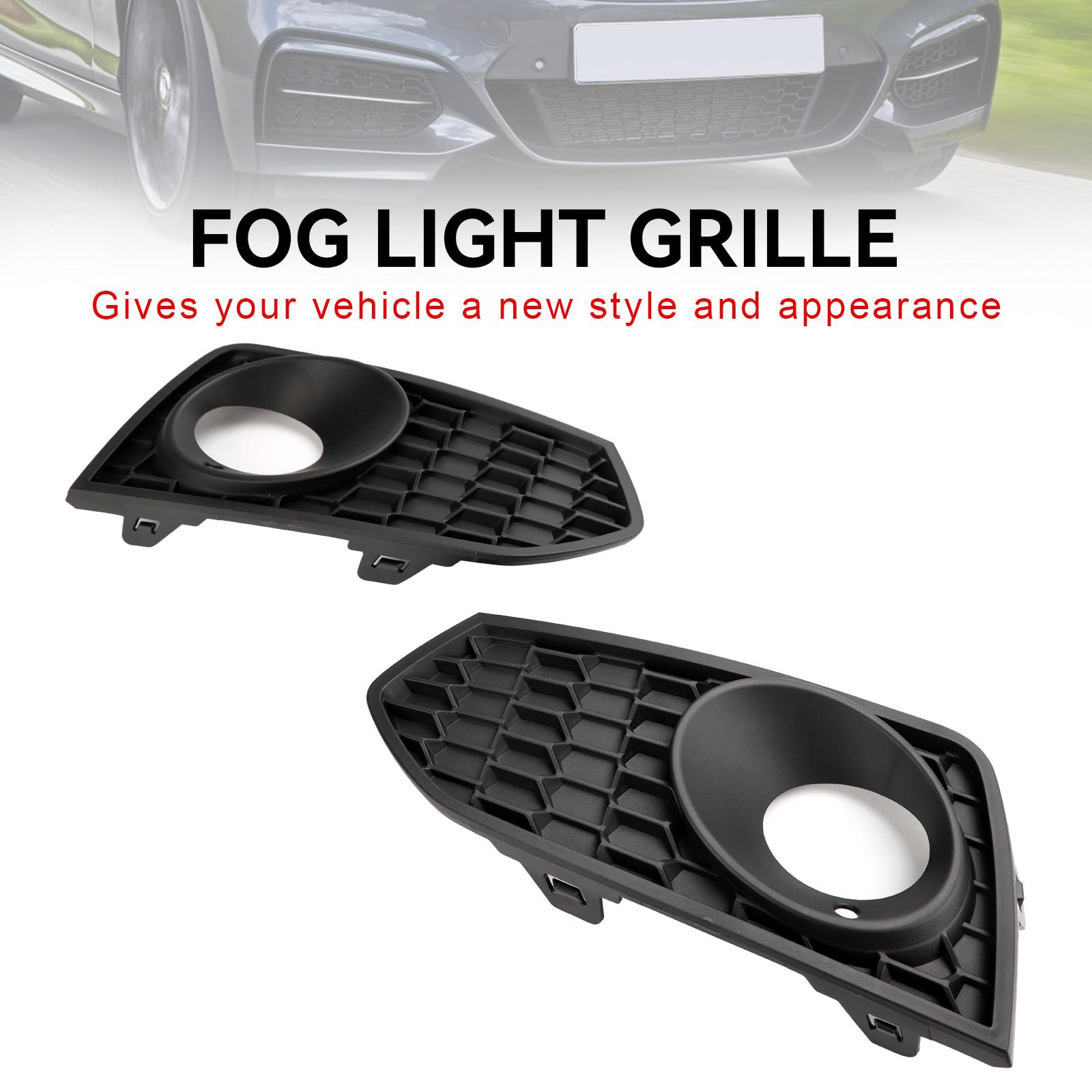 2PCS Front Bumper Fog Light Grille Grill Fit BMW 2 Series F22 F23 M Sport