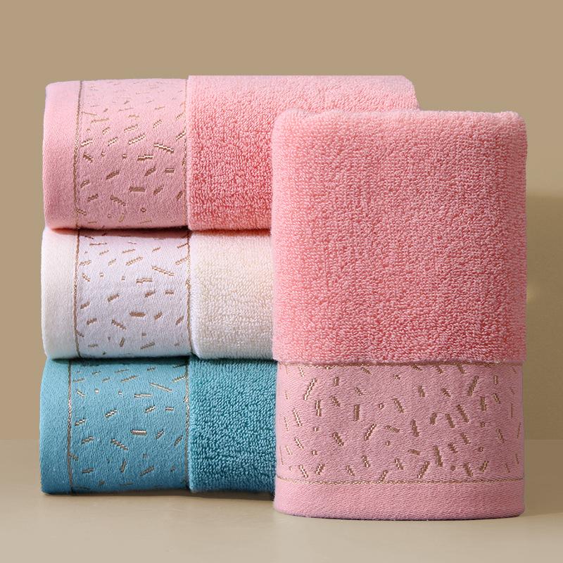 Gaoyang Hrubý Čistá Bavlna Mäkký Uterák Absorbujúci Vodu, Jednofarebný, Dospelý Uterák na Tvár