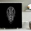 Gotischer Raben Duschvorhang Halloween Dunkler Wald Vögel Waschbar Badezimmer Dekor Vintage Gruselig Wohnaccessoire Wandteppich