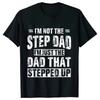 Bonus Dad Men's T-shirts Clothes Step Dad Tee Shirt Homme Birthday Tee Tshirts Short Sleeve O-neck Clothing for Men Tops