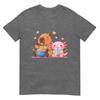 Cute Capybara Raunisex And Axolotl Boba Kawaii Boys Girls Kids Tshirt