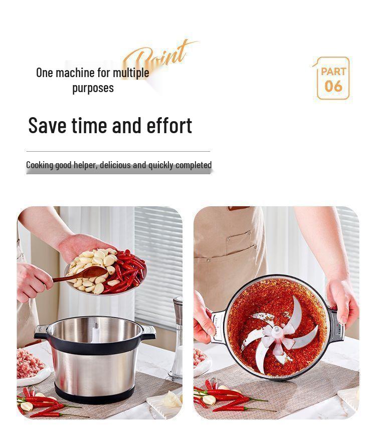 Multifunctional Pure Copper Electric Meat Grinder & Food Processor